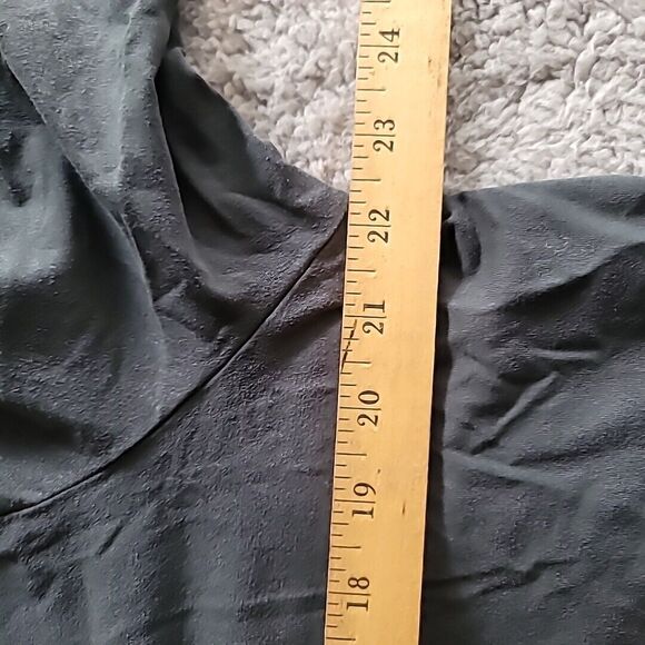 Eileen Fisher Tunic Top Sz XL Long Sleeve Tencel Crew Scoop Neck Forest Green - Picture 7 of 8